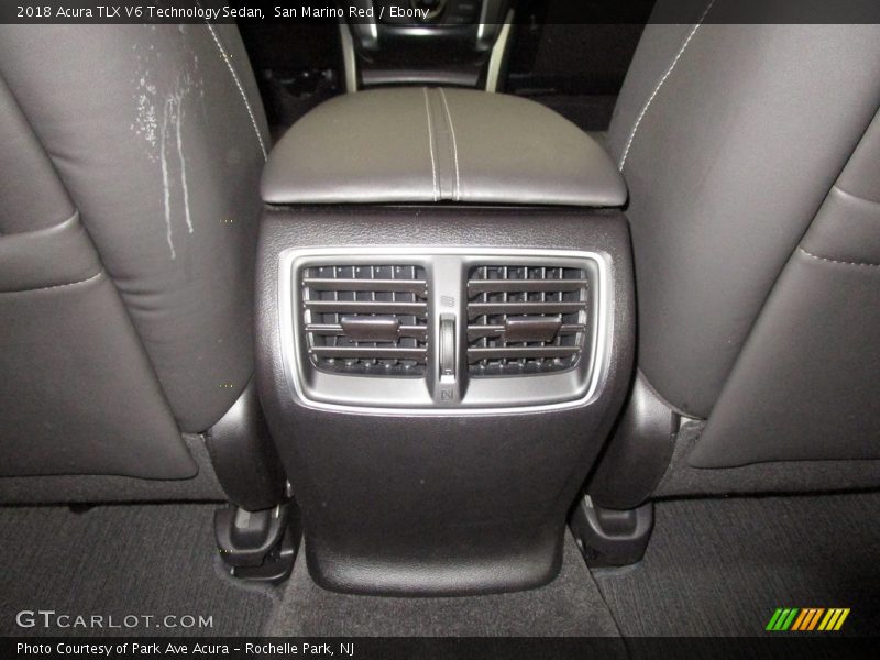 San Marino Red / Ebony 2018 Acura TLX V6 Technology Sedan