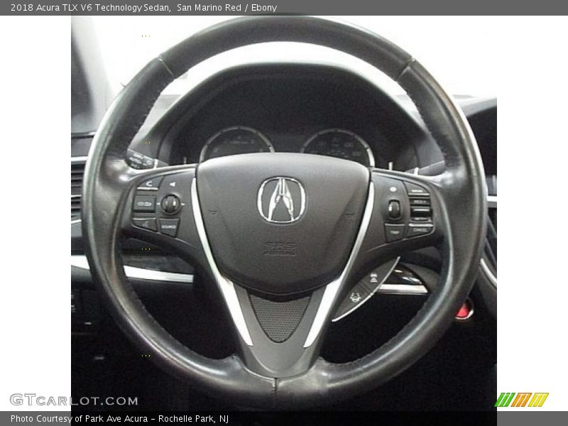 San Marino Red / Ebony 2018 Acura TLX V6 Technology Sedan
