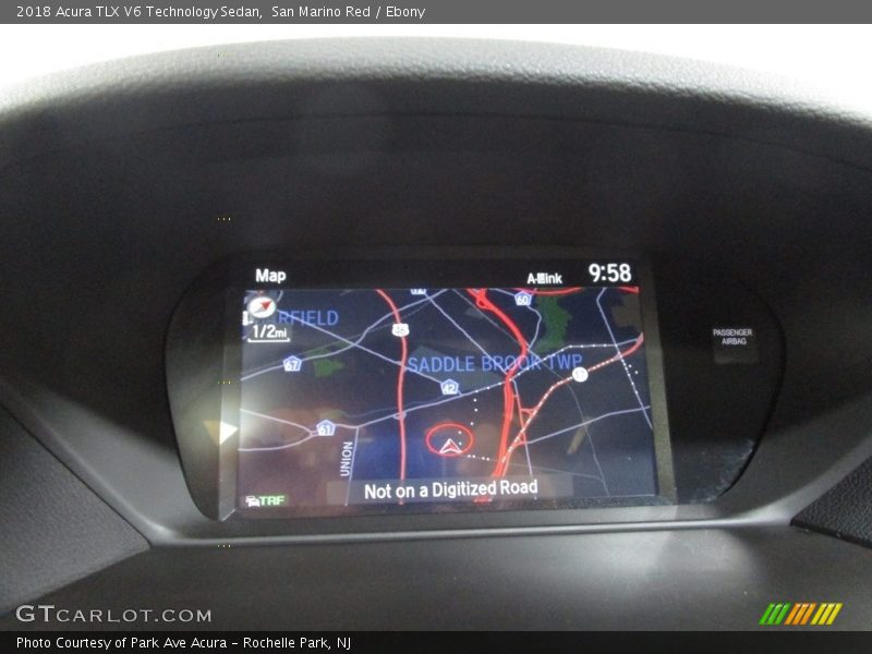 San Marino Red / Ebony 2018 Acura TLX V6 Technology Sedan