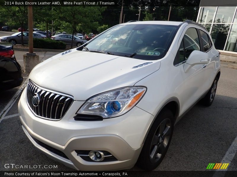 White Pearl Tricoat / Titanium 2014 Buick Encore Leather AWD