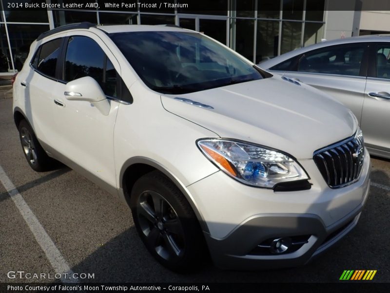 White Pearl Tricoat / Titanium 2014 Buick Encore Leather AWD