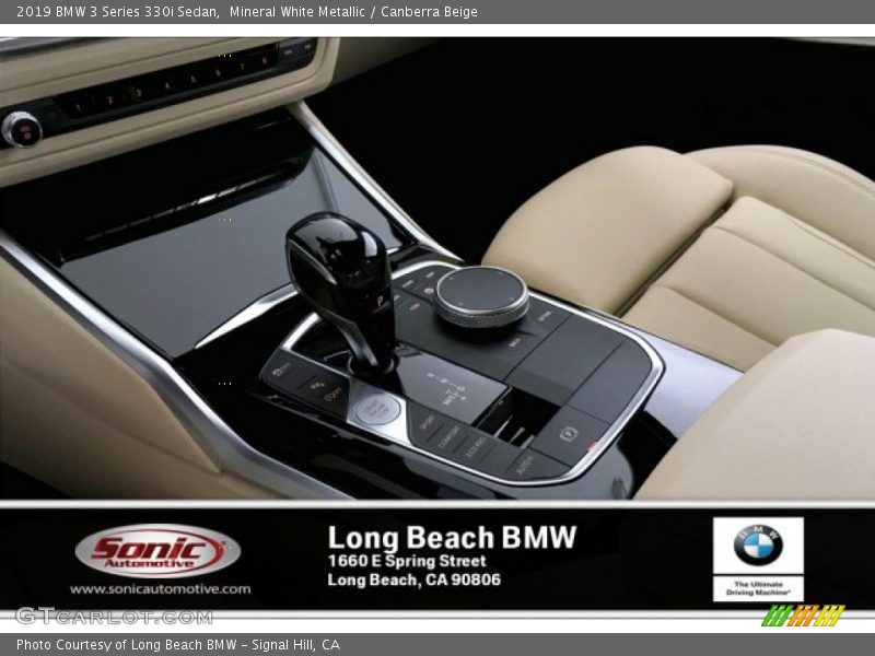 Mineral White Metallic / Canberra Beige 2019 BMW 3 Series 330i Sedan