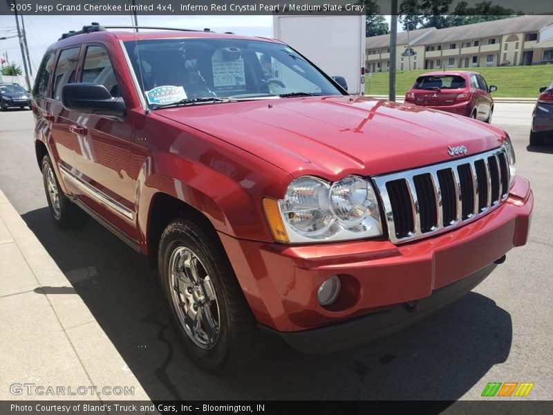Inferno Red Crystal Pearl / Medium Slate Gray 2005 Jeep Grand Cherokee Limited 4x4