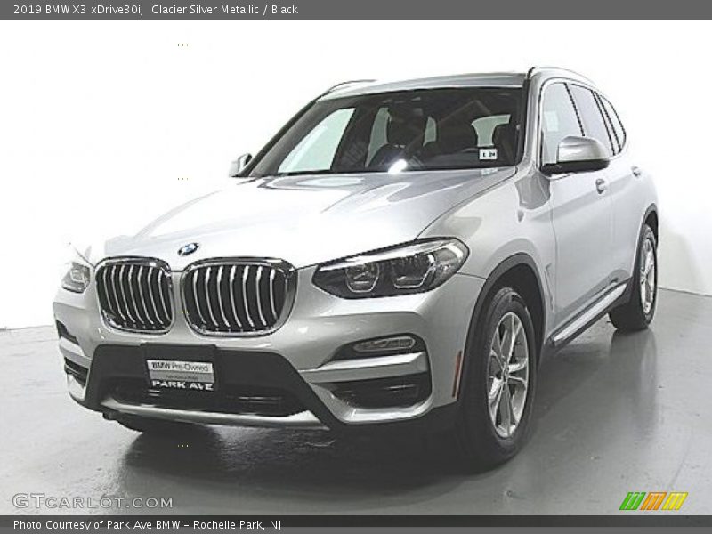 Glacier Silver Metallic / Black 2019 BMW X3 xDrive30i