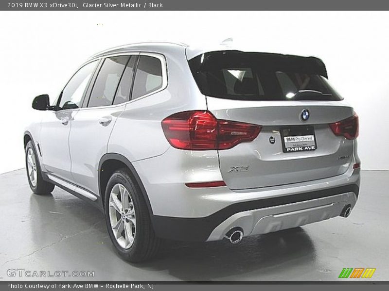 Glacier Silver Metallic / Black 2019 BMW X3 xDrive30i