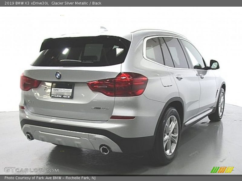 Glacier Silver Metallic / Black 2019 BMW X3 xDrive30i