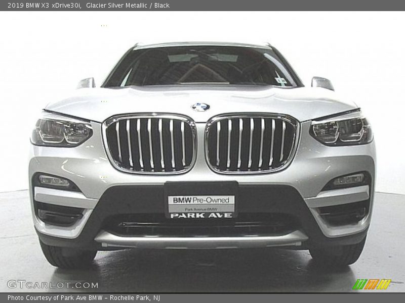 Glacier Silver Metallic / Black 2019 BMW X3 xDrive30i