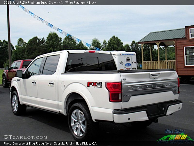 White Platinum / Black 2018 Ford F150 Platinum SuperCrew 4x4