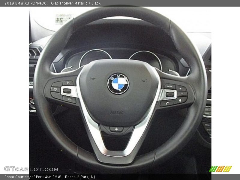 Glacier Silver Metallic / Black 2019 BMW X3 xDrive30i