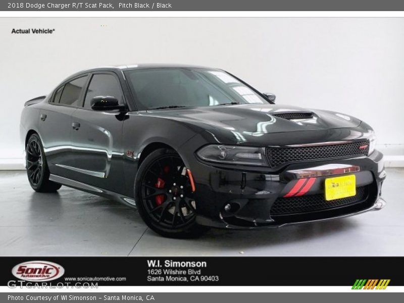 Pitch Black / Black 2018 Dodge Charger R/T Scat Pack