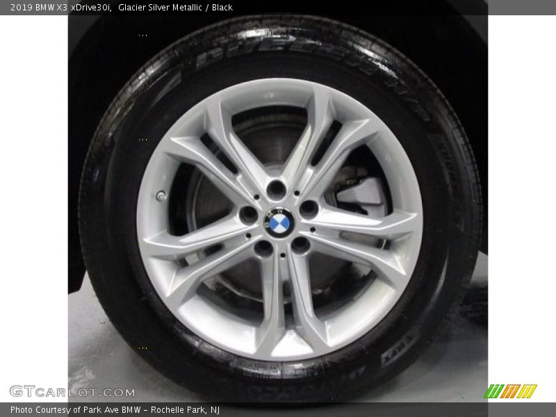 Glacier Silver Metallic / Black 2019 BMW X3 xDrive30i