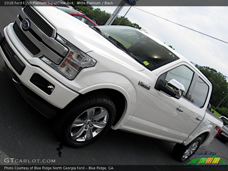 White Platinum / Black 2018 Ford F150 Platinum SuperCrew 4x4