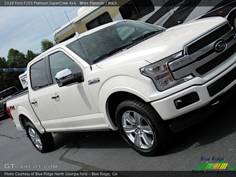 White Platinum / Black 2018 Ford F150 Platinum SuperCrew 4x4