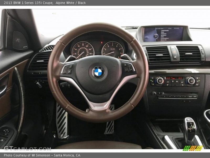 Alpine White / Black 2013 BMW 1 Series 135i Coupe
