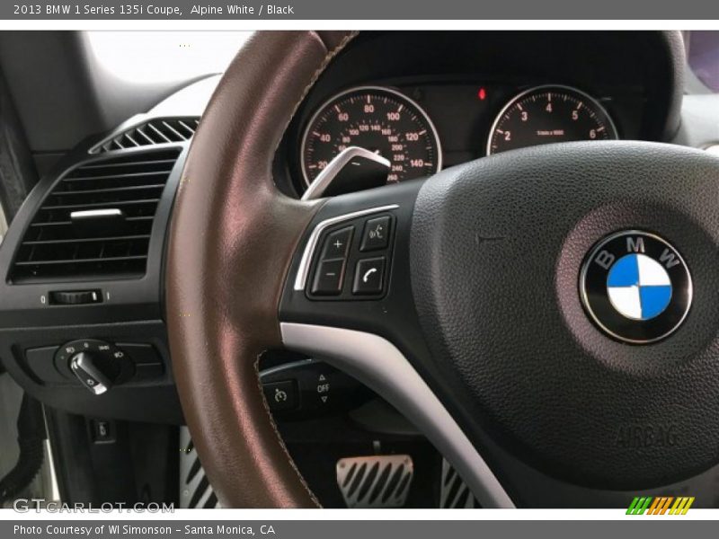 Alpine White / Black 2013 BMW 1 Series 135i Coupe