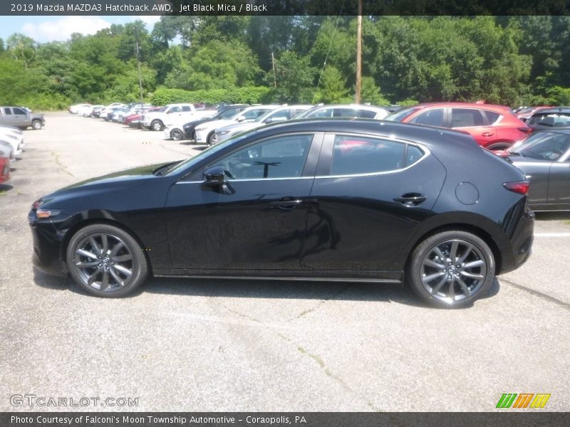 Jet Black Mica / Black 2019 Mazda MAZDA3 Hatchback AWD