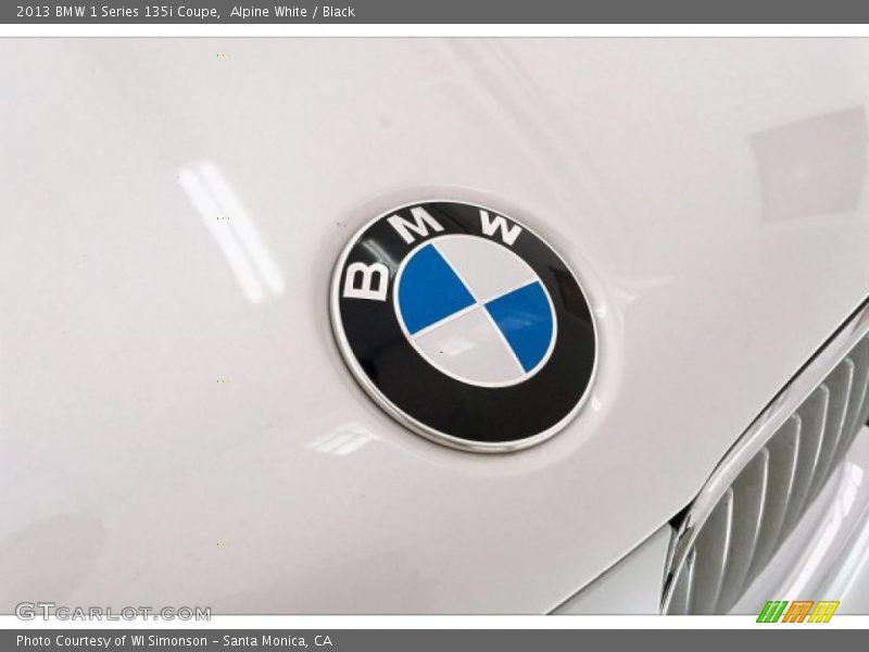 Alpine White / Black 2013 BMW 1 Series 135i Coupe