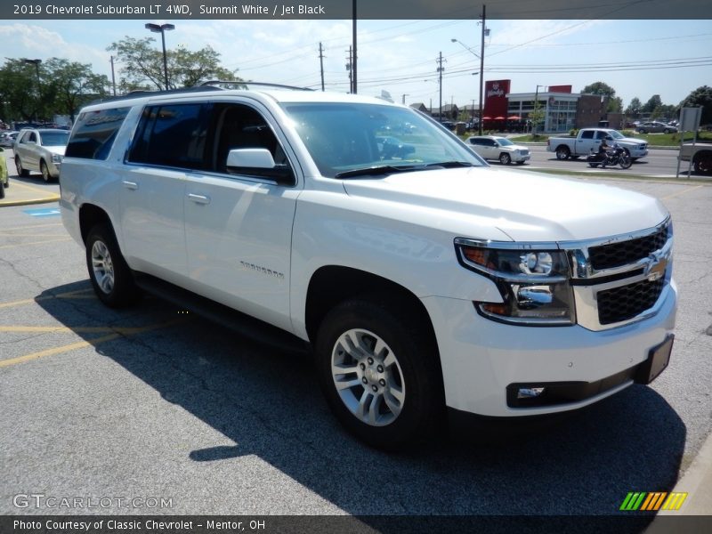 Summit White / Jet Black 2019 Chevrolet Suburban LT 4WD
