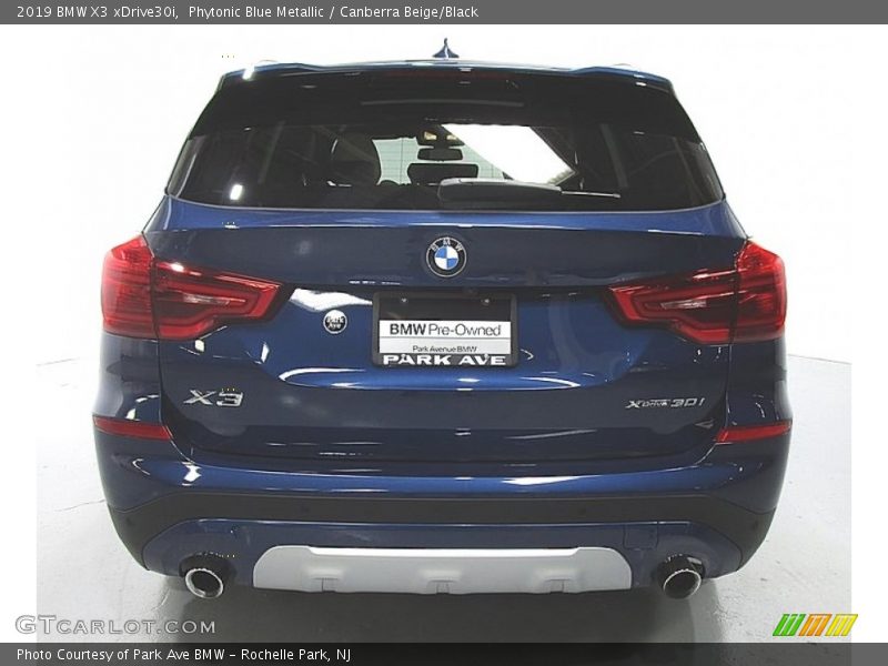 Phytonic Blue Metallic / Canberra Beige/Black 2019 BMW X3 xDrive30i