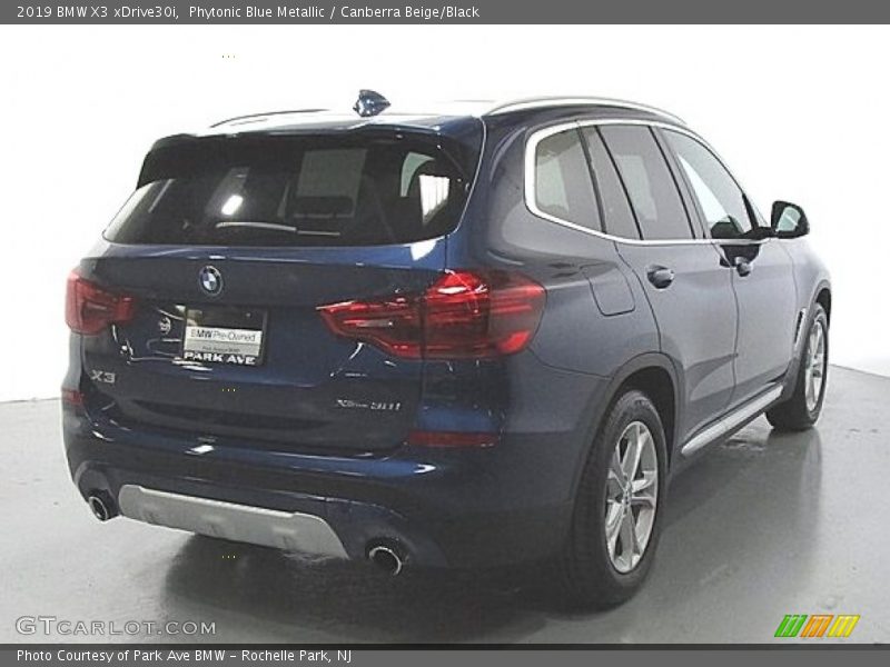 Phytonic Blue Metallic / Canberra Beige/Black 2019 BMW X3 xDrive30i