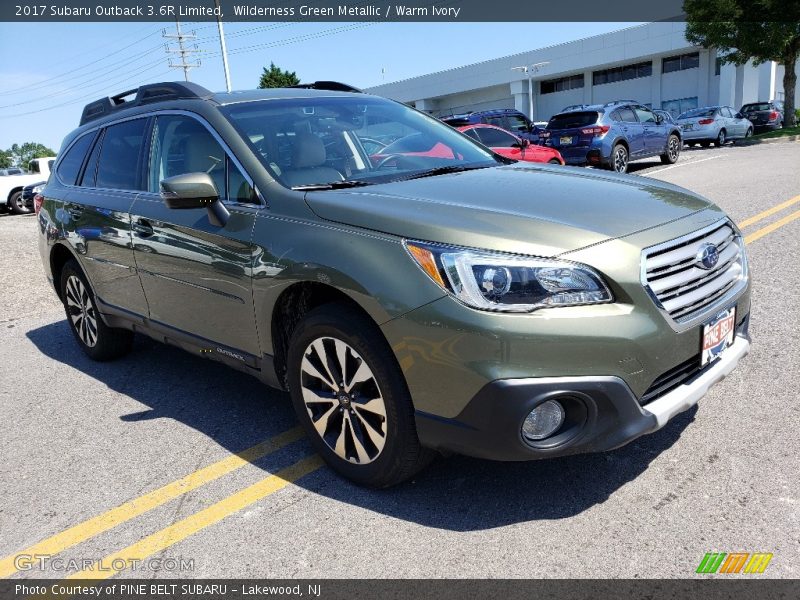 Wilderness Green Metallic / Warm Ivory 2017 Subaru Outback 3.6R Limited