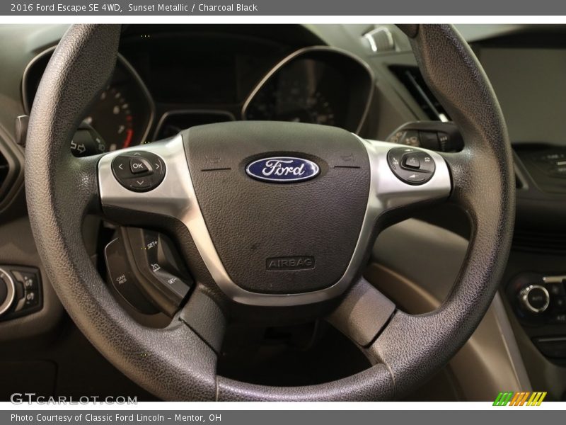 Sunset Metallic / Charcoal Black 2016 Ford Escape SE 4WD