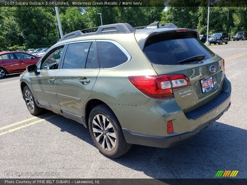 Wilderness Green Metallic / Warm Ivory 2017 Subaru Outback 3.6R Limited