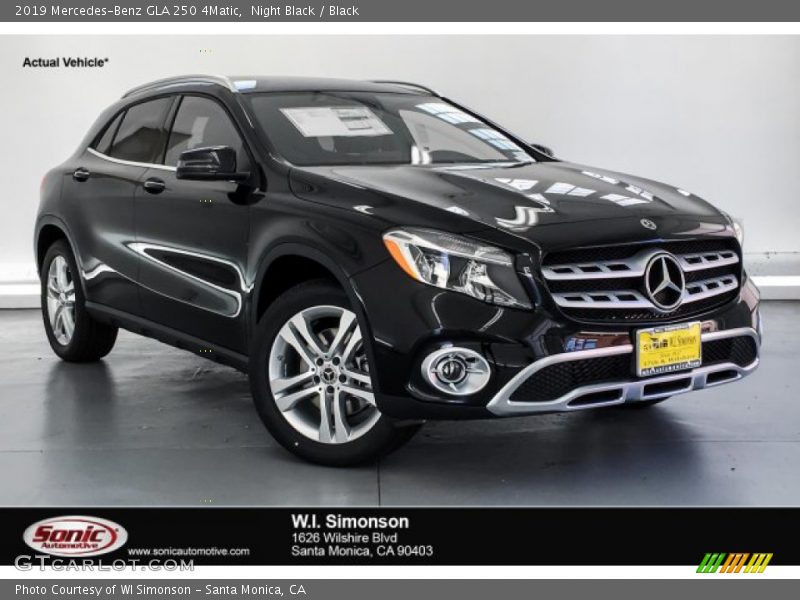 Night Black / Black 2019 Mercedes-Benz GLA 250 4Matic
