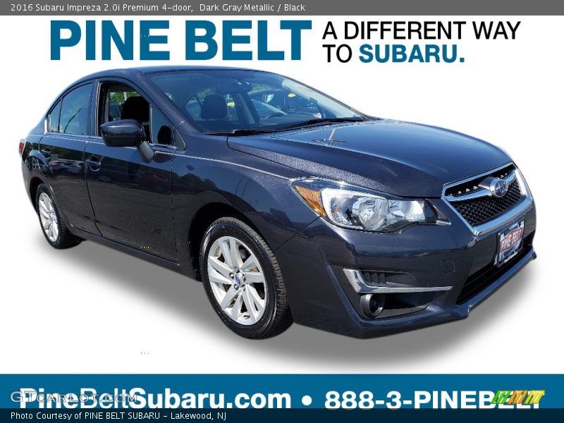 Dark Gray Metallic / Black 2016 Subaru Impreza 2.0i Premium 4-door