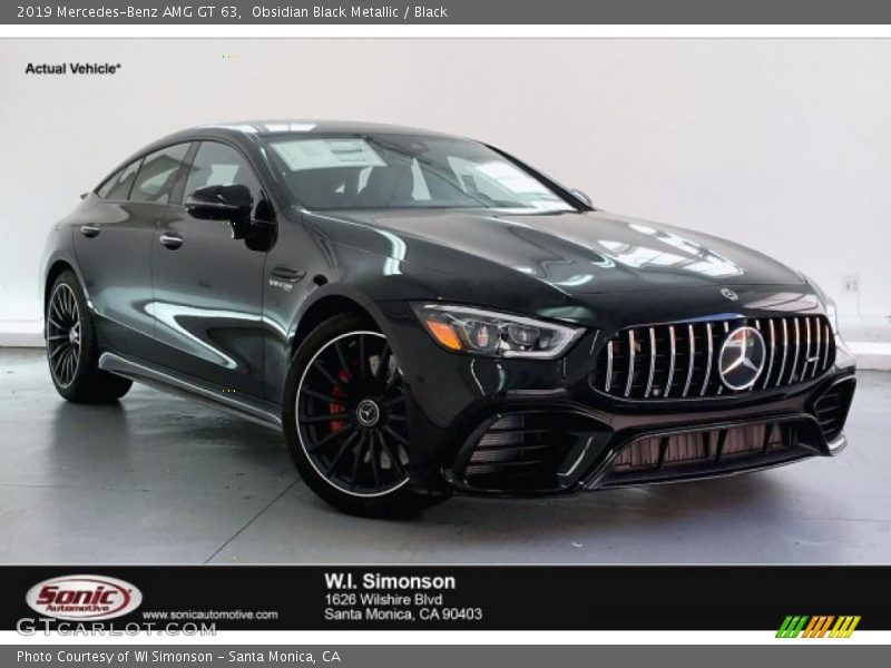 Obsidian Black Metallic / Black 2019 Mercedes-Benz AMG GT 63