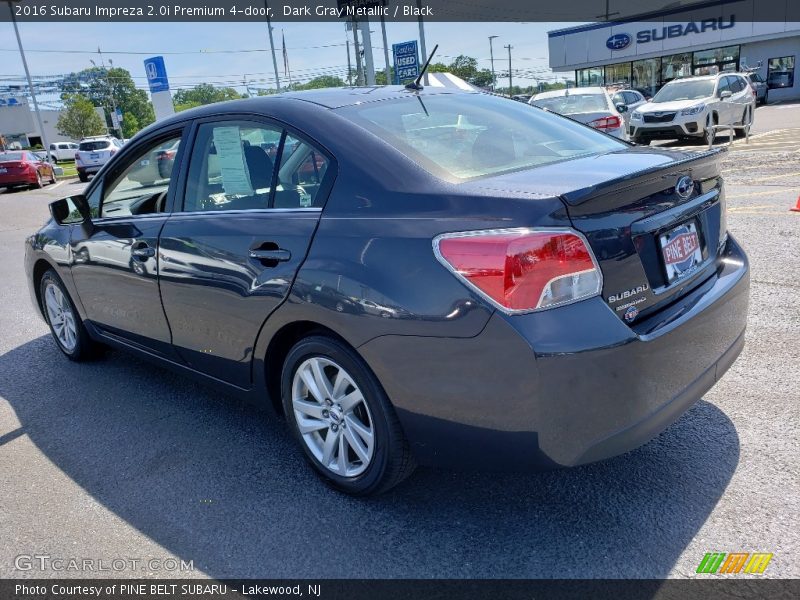 Dark Gray Metallic / Black 2016 Subaru Impreza 2.0i Premium 4-door