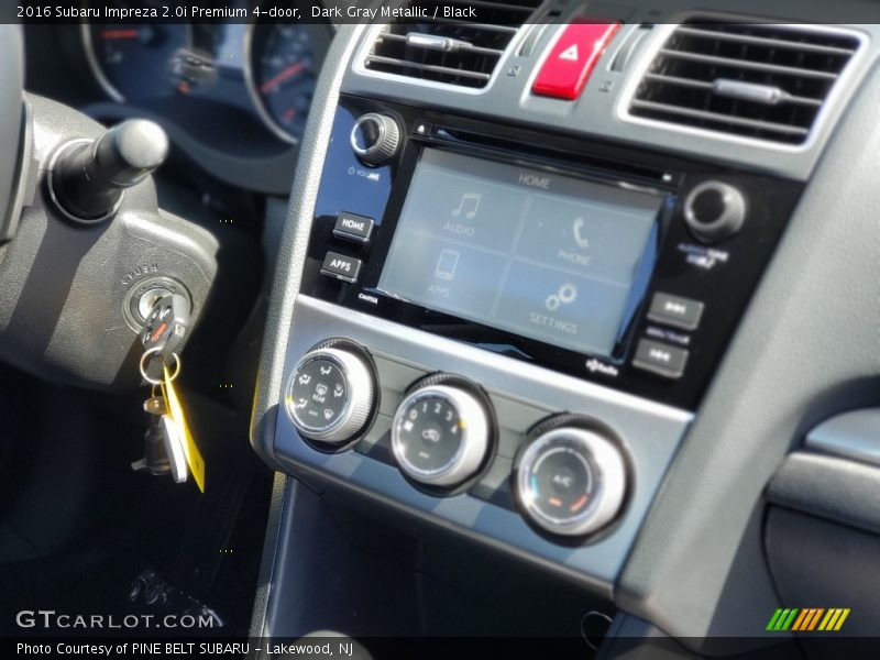 Dark Gray Metallic / Black 2016 Subaru Impreza 2.0i Premium 4-door
