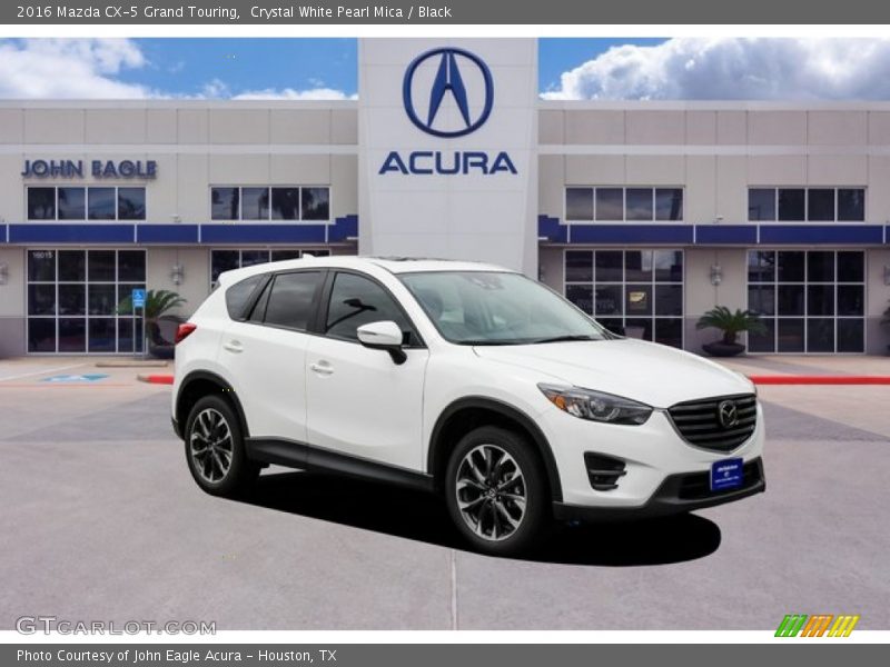 Crystal White Pearl Mica / Black 2016 Mazda CX-5 Grand Touring