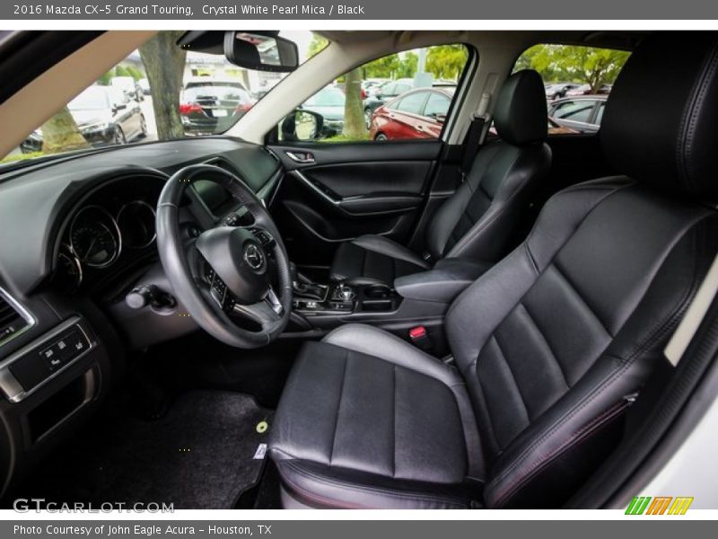 Crystal White Pearl Mica / Black 2016 Mazda CX-5 Grand Touring