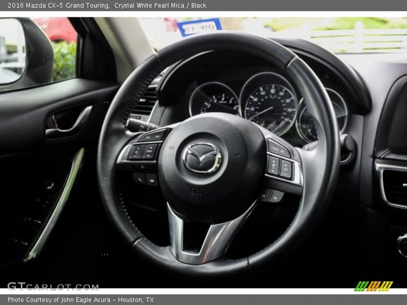 Crystal White Pearl Mica / Black 2016 Mazda CX-5 Grand Touring