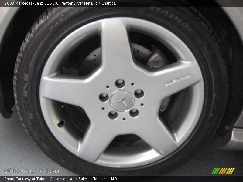 Pewter Silver Metallic / Charcoal 2003 Mercedes-Benz CL 500