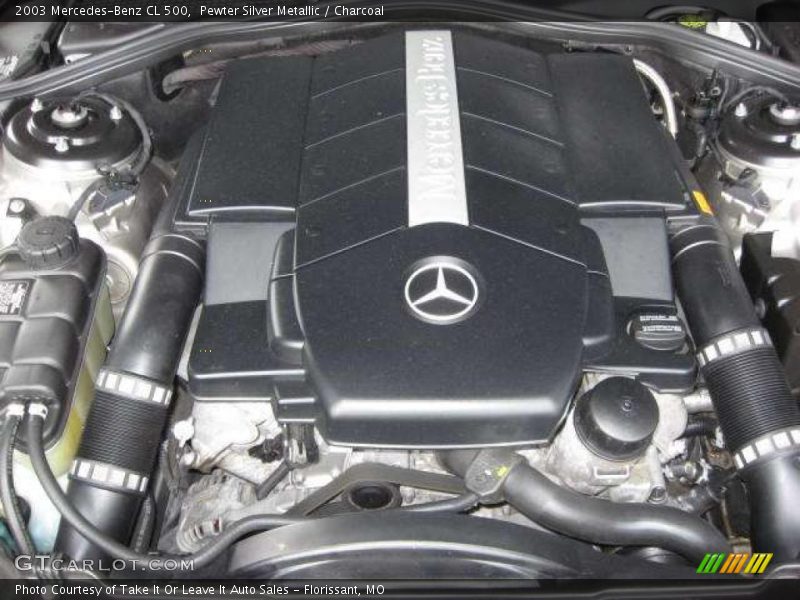 Pewter Silver Metallic / Charcoal 2003 Mercedes-Benz CL 500