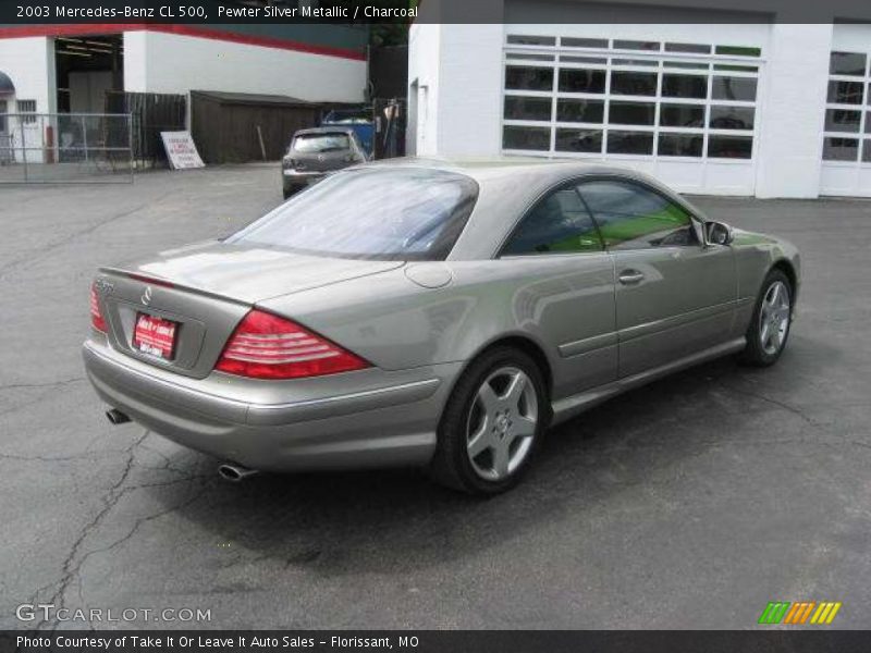 Pewter Silver Metallic / Charcoal 2003 Mercedes-Benz CL 500
