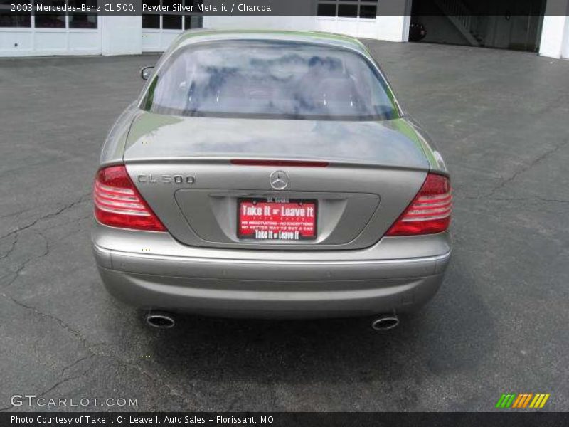 Pewter Silver Metallic / Charcoal 2003 Mercedes-Benz CL 500