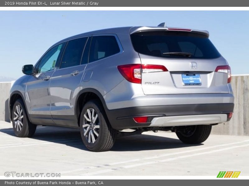 Lunar Silver Metallic / Gray 2019 Honda Pilot EX-L