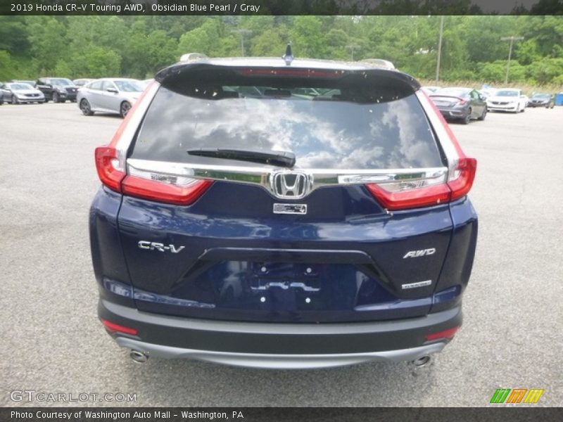 Obsidian Blue Pearl / Gray 2019 Honda CR-V Touring AWD