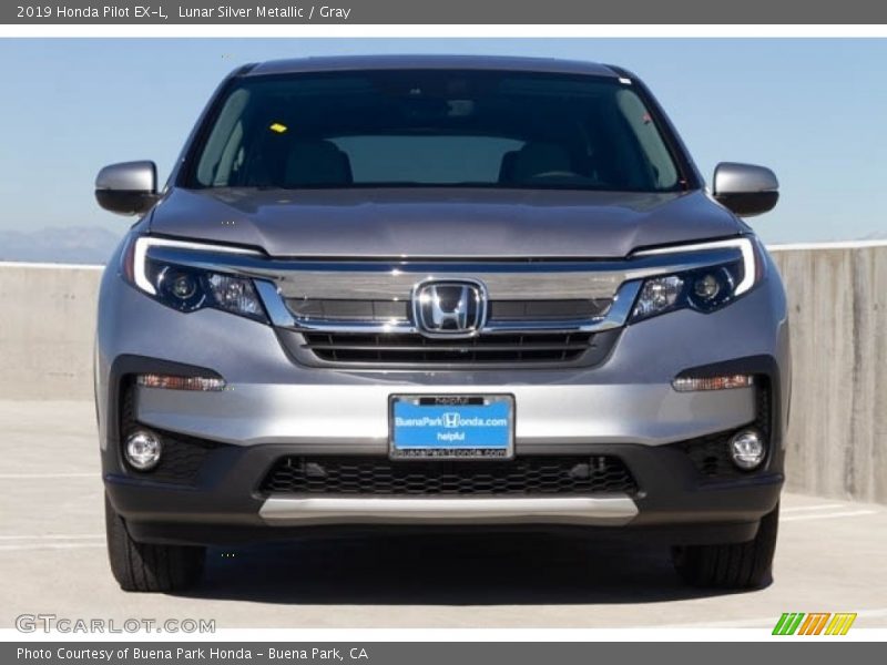 Lunar Silver Metallic / Gray 2019 Honda Pilot EX-L