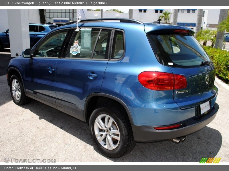 Pacific Blue Metallic / Beige/Black 2017 Volkswagen Tiguan S