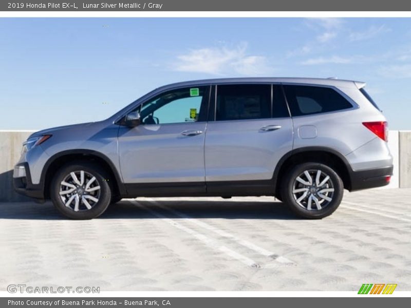 Lunar Silver Metallic / Gray 2019 Honda Pilot EX-L