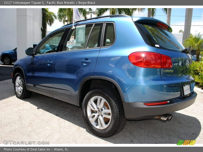 Pacific Blue Metallic / Beige/Black 2017 Volkswagen Tiguan S