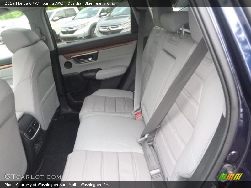 Obsidian Blue Pearl / Gray 2019 Honda CR-V Touring AWD