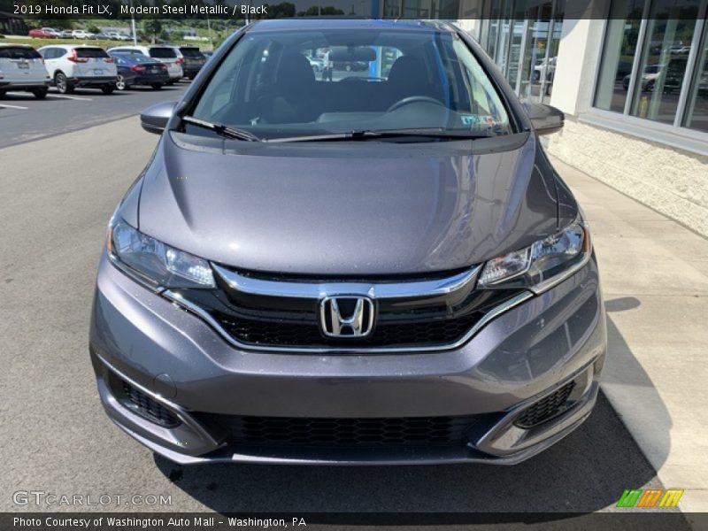 Modern Steel Metallic / Black 2019 Honda Fit LX
