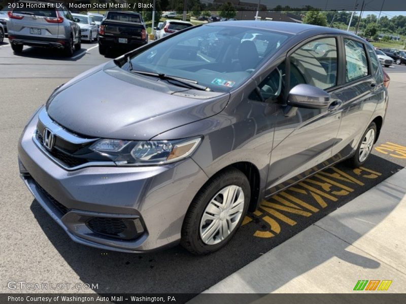 Modern Steel Metallic / Black 2019 Honda Fit LX