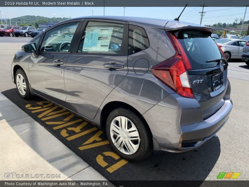 Modern Steel Metallic / Black 2019 Honda Fit LX