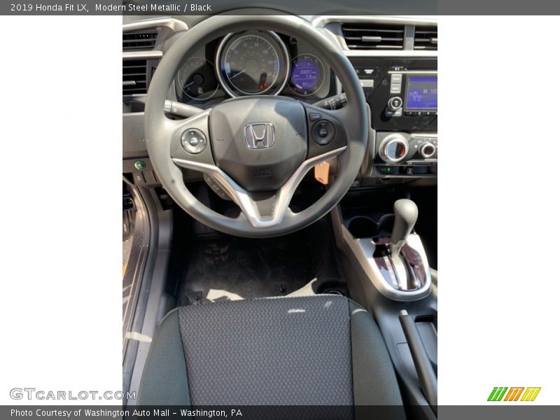 Modern Steel Metallic / Black 2019 Honda Fit LX